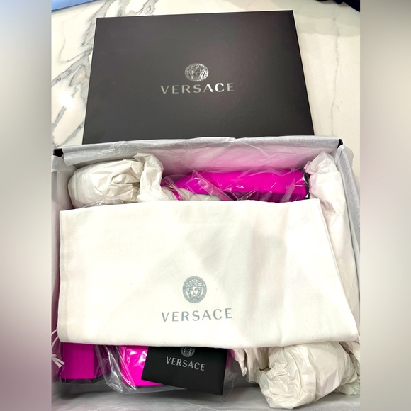 Versace Medusa Aevitas 125mm Satin Pumps - Picture 8 of 9